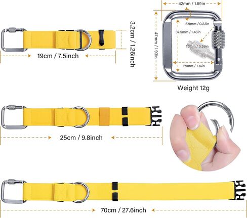 Luggage Straps Jacket Gripper with Square Carabiners & Ring Hooks Adjustable Baggage Suitcase Straps Belts Bag Travel Accessorie,Black in Saudi Arabia