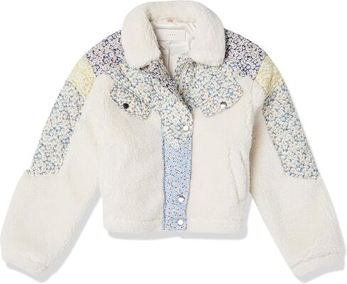 [BLANKNYC] Girls Quilted Sherpa Floral Jacket,Multi color in Saudi Arabia