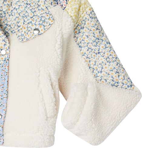 [BLANKNYC] Girls Quilted Sherpa Floral Jacket,Multi color in Saudi Arabia