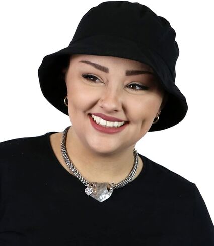 Hats Scarves & More Bucket Hat Womens Chemo Cancer 50+ UPF UV Sun Protection Adjustable Fit for Small Heads Foldable Beach in Kuwait