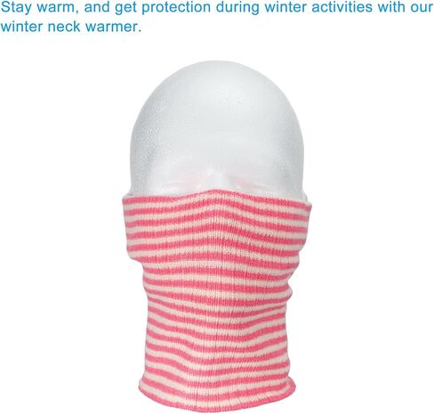 PATIKIL Winter Neck Warmer, Cold Weather Face Cover Men Knitted Fleece Neck Gaiter Women Ski Scarfs in Kuwait