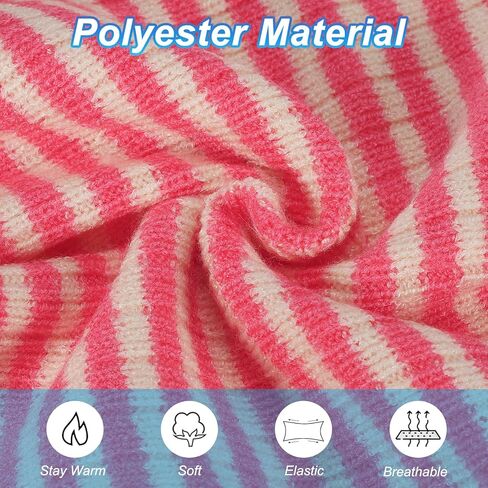 PATIKIL Winter Neck Warmer, Cold Weather Face Cover Men Knitted Fleece Neck Gaiter Women Ski Scarfs in Kuwait