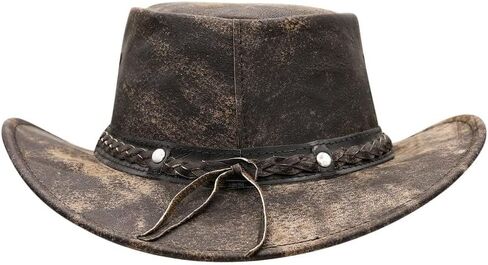 Sidewinder Crushable Cowboy Hat for Men Women Lightweight Handcrafted Western Shapeable Outback Hat Wide Brim Durable Cowgirl in Saudi Arabia