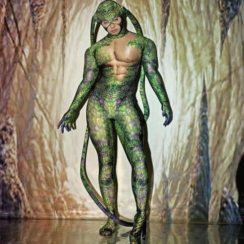 Halloween Nightclub Jumpsuit Role Playing Animal Cosplay Costume 3d Printing Jumpsuits Stretch Tights Performance in Kuwait