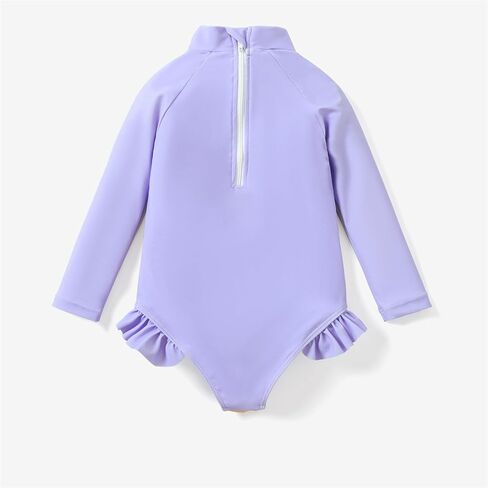 Disney Frozen Elsa Stitch Moana Bathing Suit Girls Swimsuit One Piece Swim Suits Long Sleeve UPF 50+ Rash Guard Swimwear in Saudi Arabia