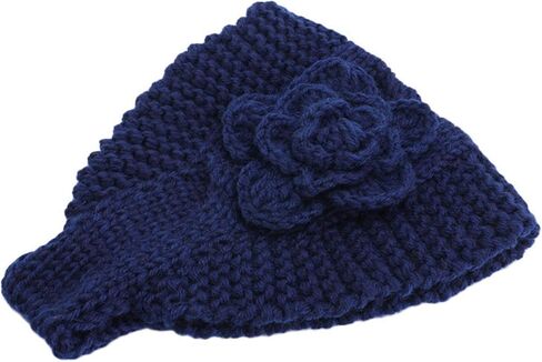 Handmade Crochet Flower Headwrap Knit Headband Women Warmer Ear Wool Wide Turban Hairband Bandage in Saudi Arabia