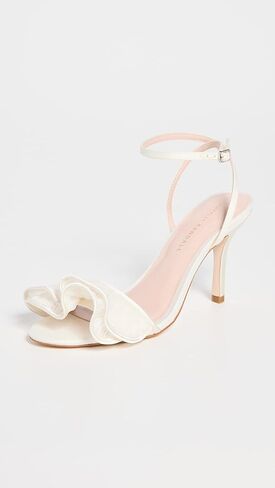 صندل نسائي من Loeffler Randall بكعب عالٍ ومكشكش ومطوي من Estella in Kuwait
