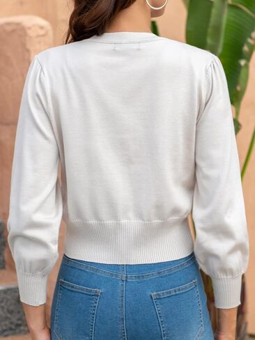 KNIT & CAST Lightweight Cardigan Sweaters for Women V Neck Button Down Shrugs for Dress in Kuwait