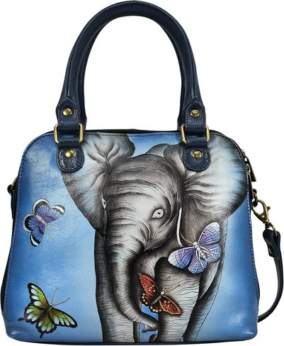 Anna by Anuschka Double Zip Organizer Satchel in Saudi Arabia