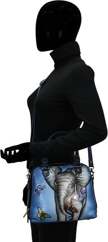 Anna by Anuschka Double Zip Organizer Satchel in Saudi Arabia