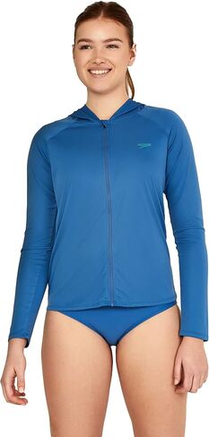 Speedo Women's Uv Cover Up Long Sleeve Hoodie Jacket in Saudi Arabia