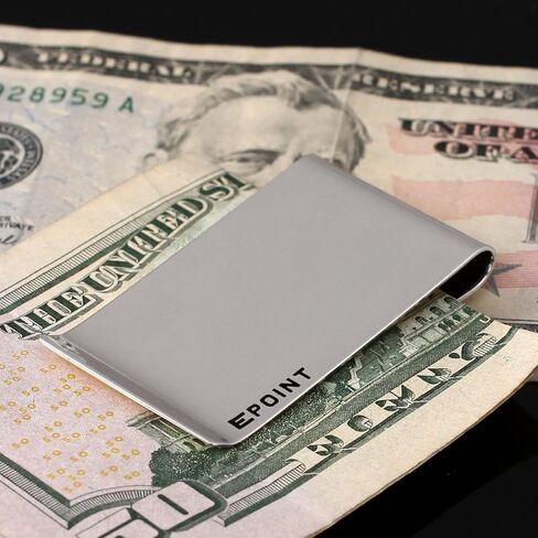 Epoint EQA07C01 مشبك نقود أسود من الفولاذ المقاوم للصدأ وحامل بطاقة الائتمان لملحقات الخروج من النادي in Kuwait