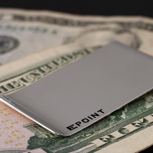 Epoint EQA07C01 مشبك نقود أسود من الفولاذ المقاوم للصدأ وحامل بطاقة الائتمان لملحقات الخروج من النادي in Kuwait