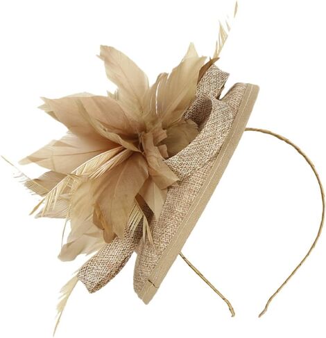 Beaupretty Fascinators Hats Headband Cocktail Tea Party Hats Feather Flapper Hat Clips for Women Black in Saudi Arabia