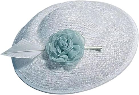 Miracleplus Hat for Women, Pillbox Hat 20s 50s Headband Tea Party Hats,Flower Sinamay Pillbox Hat for Cocktail Ball Wedding Church White Hh One Size-Medium in Saudi Arabia