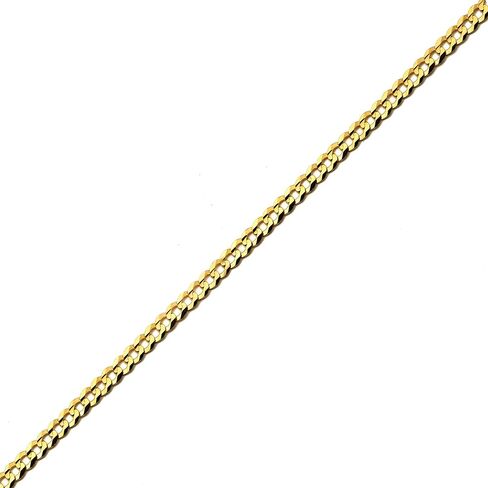 قلادة كوبية من الذهب الأصفر عيار 14 قيراط مقاس 3.5 مم مع قفل جراد البحر (18 بوصة إلى 30 بوصة) in Kuwait