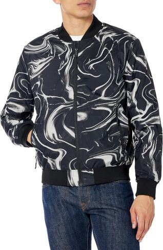 DKNY Men's Clean Zip Front Bomber Jacket in Saudi Arabia