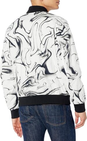 DKNY Men's Clean Zip Front Bomber Jacket in Saudi Arabia