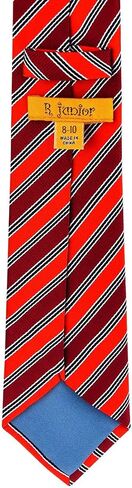 Retreez Modern Preppy Striped Woven Boy's Tie - 8-10 years in Saudi Arabia