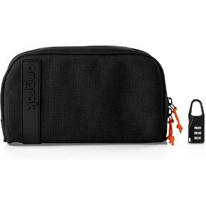 ONGROK Carbon Technology Lockable Pouch, Bamboo Derived, Durable Sealed Waterproof Zipper, Combo Locking Wallet to Store Away Goods with Care | 2.0 Model - Large