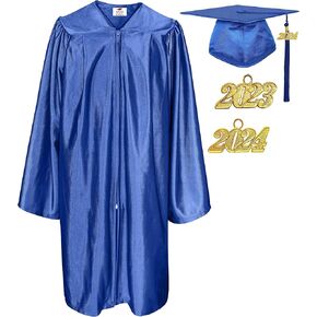 Shiny Kindergarten & Preschool Graduation Gown Cap Tassel 2024 Charm