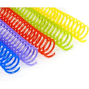 أشواك ربط لفائف رايسون 15.9 مم، ملف ربط حلزوني متعدد الألوان 5/8 بوصة 3:1 درجة - 36 حلقة، 100/صندوق، SR31159-100MRPBYC in Kuwait