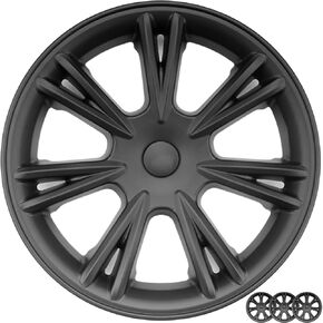 Wheel Cover for Tesla Model Y 19 Inch Hubcaps 4 Pcs Rim Protector Gemini Wheel Cover Replacement Compatible with 2020-2024 Model Y (Sport Style)