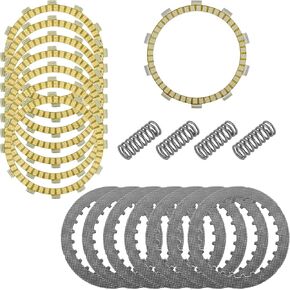 Caltric Clutch Friction Steel Plates Kit Compatible with Honda VT750Dc Shadow Spirit 750 2001 2002-2007