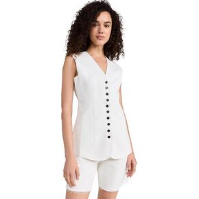 Pixie Market Women's Tasia Linen Vest Top