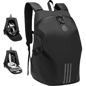 Large Capacity Motorbike Helmet Backpack with Multiple Compartments Waterproof Riding Helmet Storage Backpack Durable Motorcycle Helmet Carrying Bag for Men Women
