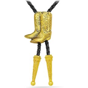 RechicGu Fashion Bolo Ties For Men Balo Tie for Women Western Rodeo Cowboy Leather Necktie Cowboy Western Cowboy Texas Style