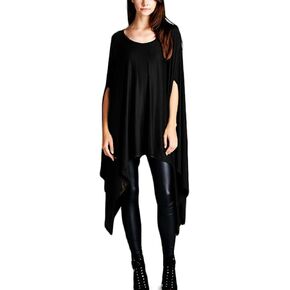 TINYHI Womens Glamour Sexy Blouse Asymmetric Loose Tunic Tops Scoop Neck