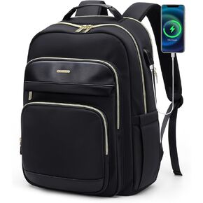 حقيبة ظهر للكمبيوتر المحمول للسفر للنساء والرجال: حقائب عمل مقاس 15.6 بوصة مع منفذ USB وحقائب سفر ذات سعة كبيرة ومقاومة للماء وحقيبة ظهر للكمبيوتر المحمول وحقائب نهارية كاجوال لمدرس ممرضة الكلية in Kuwait