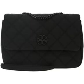 حقيبة كتف نسائية من Tory Burch 149681 Willa Matte Black مع أجهزة سوداء in Saudi Arabia