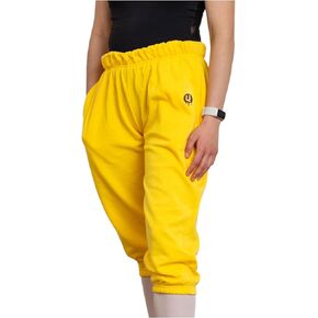 Yellow Soft Trash Bag Pants, Dance Pants, Women Girl Teen Sweatpants, Ballet Pants
