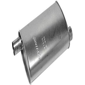 Walker Quiet-Flow SS 21375 Direct Fit Exhaust Muffler 2.5" Inlet (ID) 2.5" Outlet (OD) for Chrysler 300M