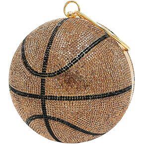 محفظة مخلب كرة السلة مع محفظة لعب كرة بلينغ من حجر الراين للنساء in Kuwait