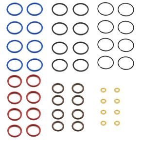 8 Set Injector Seal Kits O-Ring Kit Compatible for 1994-2003 7.3L Power Stroke Engine E Series F Series Excursion HEUI Injector(48PCS)