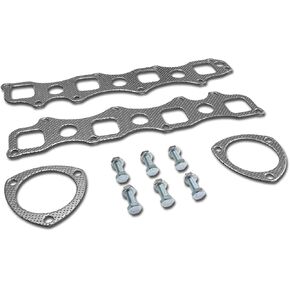 Auto Dynasty Aluminum Exhaust Manifold Header Gasket Set Compatible with 03-07 Dodge Ram 1500 5.7L 2WD