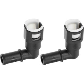 No.15119175 Heater Hose Connector for Buick Rainier 2004-2006 / Inner Heater Inlet Pipe Connector/Durable Plastic / 2 Pcs Black