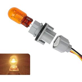 مجموعة واحدة من لمبة الإضاءة الأمامية للسيارة موصل مقبس لمبة إشارة الانعطاف، لمبة هالوجين مضادة للماء عالية السطوع ومضادة للأشعة فوق البنفسجية مع حزام تمديد، متوافقة مع نيسان روج ألتيما باثفايندر (رمادي) in Kuwait