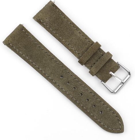 Soft Suede Leather Watch Band Watch Straps Stainless Steel Buckle 18mm 19mm 20mm 22mm 24mm in Saudi Arabia
