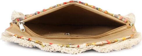 Rajasthani Indian Art Sling Bag Foldover Clutch Purse For Women, Indian Handcrafted Foldover Sling Clutch in Kuwait