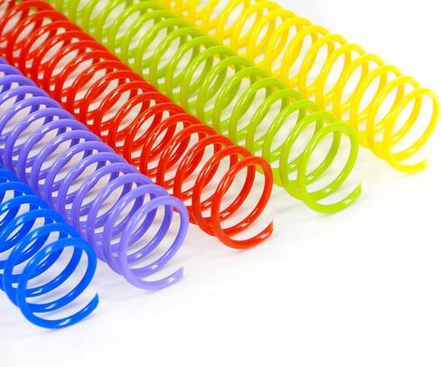 أشواك ربط لفائف رايسون 15.9 مم، ملف ربط حلزوني متعدد الألوان 5/8 بوصة 3:1 درجة - 36 حلقة، 100/صندوق، SR31159-100MRPBYC in Kuwait