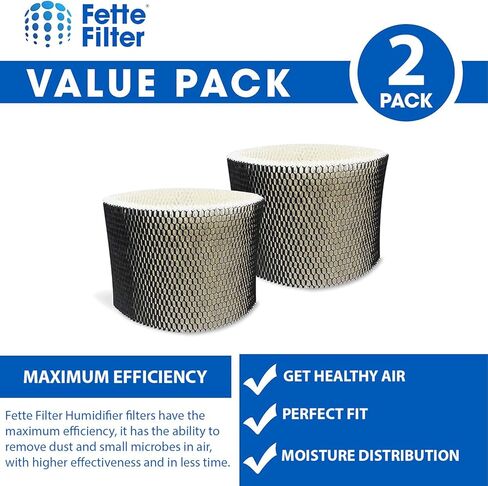 HWF75 Replacement Wicking Filter Compatiable with Holmes Filter D HWF75 HWF75CS HWF75PDQ-U HF222 & Sunbeam Cool Mist Humidifier Models 3000 Series. Pack of 2 in Saudi Arabia