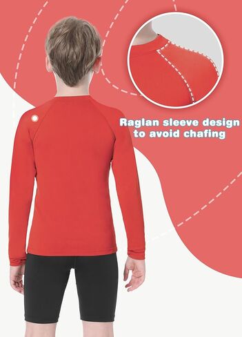 Toddlers Full Zip Up UV Rash Guard SPF Swim Shirts - Baby Boys Girls Long Sleeve Sun Protection Shirts Quick Dry UPF50+ in Kuwait