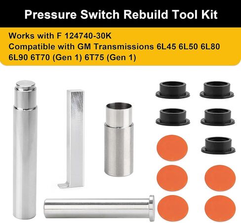 مجموعة أدوات تركيب مفتاح الضغط 124740-TL30 تعمل مع F/124740-30K، تناسب ناقل الحركة GM 6L45 6L50 6L80 6L90 والجيل الأول 6T70 6T75 in Kuwait