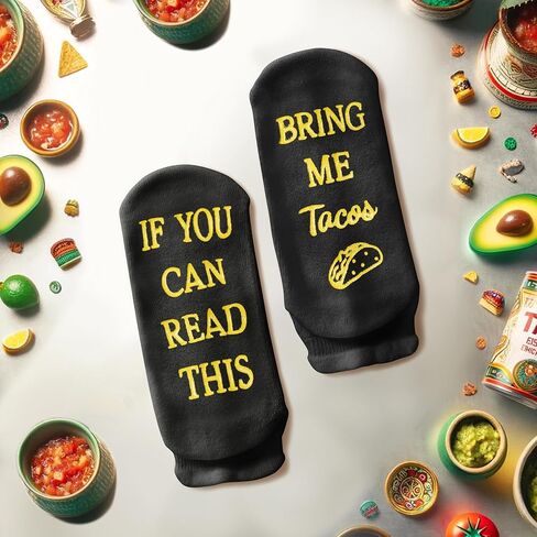 جوارب sockfun المبتكرة المجنونة مع مقولة مضحكة للنساء والرجال، هدايا مارجريتا تاكو شامبانيا بوربون in Kuwait