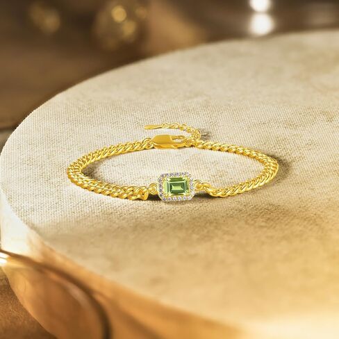 أساور الذهب للنساء شفاء حجر الزبرجد واضح كريستال سحر سوار الفضة والمجوهرات الأخضر تشيكوسلوفاكيا الماس والمجوهرات العصرية خمر in Kuwait