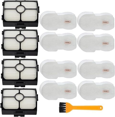مرشحات بديلة HZ3002 لمكنسة Shark HZ3002 HZ3000 Stratos Ultralight Cord Stick Vacuum، استبدل الجزء XFFKHZ3000 XHFHZ3000، 2 HEPA و4 مرشحات إسفنجية ولباد in Kuwait